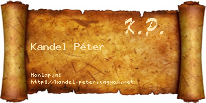 Kandel Péter névjegykártya